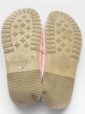 Vionic Georgie Blush Rose Pink Suede Chain Mule Loafers Size 7 Orthotic Comfort thumbnail 4
