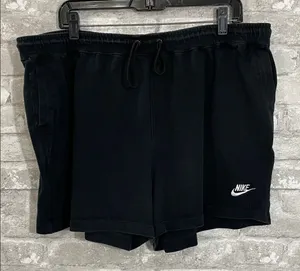 Nike Black French Terry Sports Shorts thumbnail 1