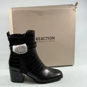 Kenneth Cole Reaction Size-7.5M Womens Emerson‎ -Black Croco Boot thumbnail 2