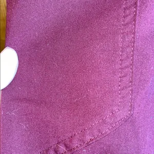 FIGS High Waisted Zamora Jogger Scrub Pants burgundy size large nurse scrubs pant thumbnail 5