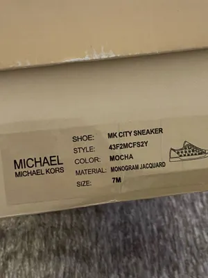 Michael Kors Womans MK Monogram City Sneakers Tennis Shoes Mocha Size 7 M Womens thumbnail 9