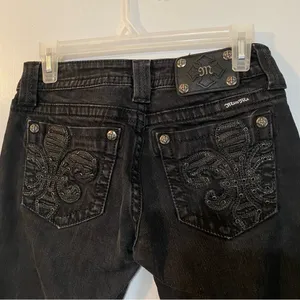 MISS ME Black Skinny Jeans in Size 27 thumbnail 7
