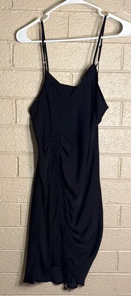 Free People Black Spaghetti Strap Slip Dress thumbnail 1