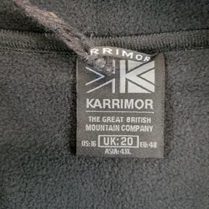 Karrimor‎ Black Fleece Jacket Full Zip Mock Neck Plus Size XXXL US 16 UK 20 NEW thumbnail 3