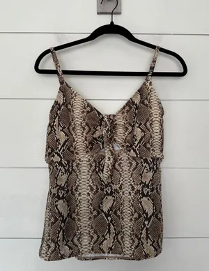 Urban Sea Women’s XL Brown Tankini Swim Top thumbnail 1