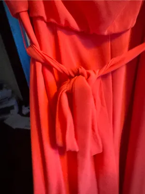 Vince Camuto Red Draped Belted jumpsuit thumbnail 4