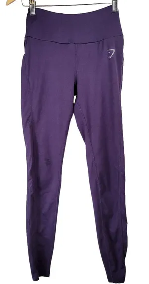 Gymshark‎ Dry Moisture Management Purple Leggings Size S thumbnail 1