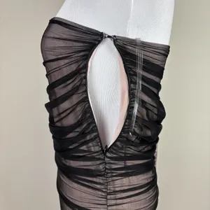 House Of‎ CB London Dress Small Black Strapless Mini Bodycon Cocktail Whimsigoth thumbnail 9