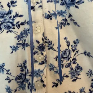 Eileen‎ West Nightgown M Floral 100% Cotton Flannel Cottagecore Grannycore Warm thumbnail 4
