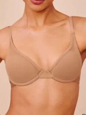 Pepper All You Bra underwire mesh nude beige small bust chest about padded thumbnail 1