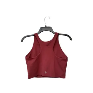 Athleta Conscious Crop Tank Top Size Medium Burgundy Powervita Yoga Athleisure thumbnail 3