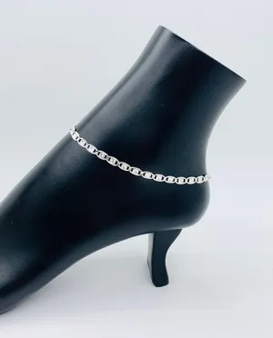 ❤️ 925 Sterling Silver Ankle Bracelet ❤️ thumbnail 4