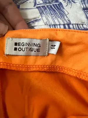 Beginning Boutique Orange Cutout Dress thumbnail 4