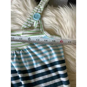 Roxy Striped Button Strap Tank Top Size Large thumbnail 4