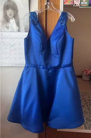 Rachel Allen Homecoming Dress Blue thumbnail 1