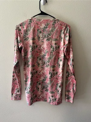 Kari Traa Fryd Base Layer Top - UPF 40+, Long Sleeve lotus pink floral size M thumbnail 9