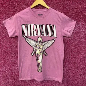 Nirvana In Utero Live 93 Rock Tour Dates Grunge Band Tee S thumbnail 1