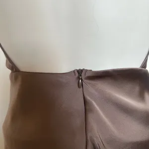 NWOT Brown Cowl Neck Backless Mini Dress XS thumbnail 7