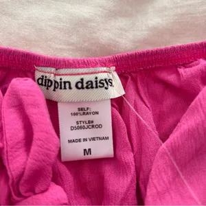 Dippin’ daisy’s pink Marla tie front top NWT thumbnail 7
