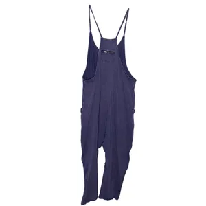 Free People Movement Hot Shot Jumpsuit Women XL Purple Fair Acid Wash Harem thumbnail 7