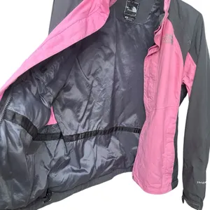 The North Face Womens Pink HyVent snow‎ Ski Jacket Hooded Waterproof 3in1 Large thumbnail 2