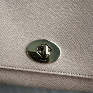 Coach Light Pink Cream Pebbled Leather Bag thumbnail 5