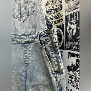 Old Navy Denim Washed Overalls thumbnail 4