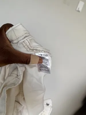 American Eagle Cream Wide Leg Cargo Pants thumbnail 4