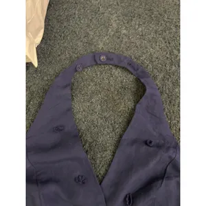 Maeve Linen‎ Blend Halter Vest Size Small Navy Blue Anthropologie Linen Summer thumbnail 13