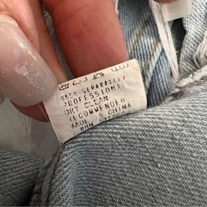 Thirty 6 Point 5 Denim Jacket Women S Blue Oversized Distressed Grunge Boyfriend thumbnail 8