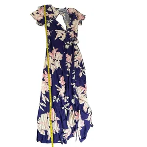 Lulus Azalea Regalia Navy Blue Floral Maxi Dress - Size S thumbnail 8
