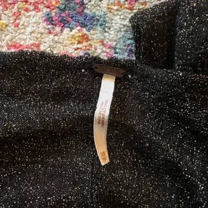 Free people xs black‎ sparkly blouse thumbnail 5
