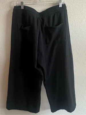 Quince Black Cropped Pants Size Large thumbnail 2