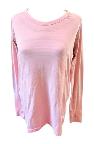 Lululemon Longsleeve Pink Athletic Top for Women thumbnail 1