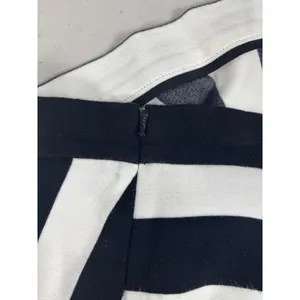 Banana Republic Black White Striped Mini Skirt 12 Stretch Bold‎ thumbnail 10