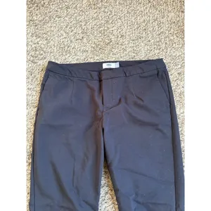 Old Navy Women's Black Solid Twill Dress Pants Slim Skinny Stretch Pockets Mid thumbnail 2