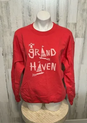 Sweater Crewneck Orange Size L thumbnail 1
