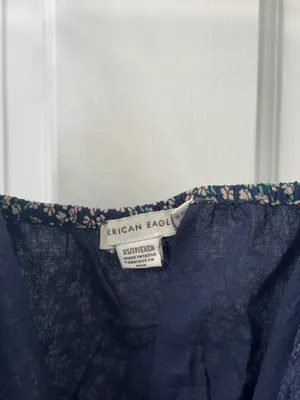 American Eagle lace floral tank top XS thumbnail 4