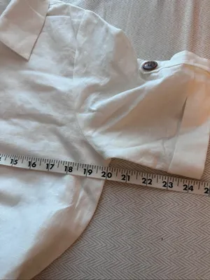 ZARA Cream Button-Front Midi Shirt Dress with Woven Belt thumbnail 9