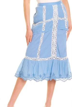LoveShackFancy Caius Midi Skirt thumbnail 1