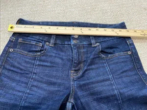 American Eagle Outfitters Dark Blue High-Rise Flare Jeans Size 4 thumbnail 11