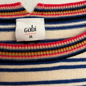 CAbi Blue‎ and White Striped Knit Soft Long Sleeve Blouse size M thumbnail 3