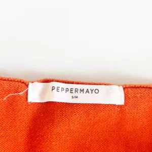 Peppermayo Womens Orange Eden Ribbed Knit Summer Festival‎ Crop Top Size S/M thumbnail 3