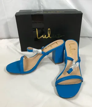 Lulu's Arielle Vibrant Blue Heeled Sandals Size 7 NIB thumbnail 1