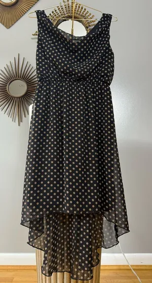 Enfocus Studio - Black Polka Dot High Low Dress thumbnail 1