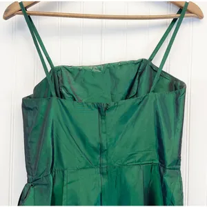 VTG 80s‎ Alyce Design Womens 10 Emerald Green Gown Dress Formal Holiday Prom thumbnail 8