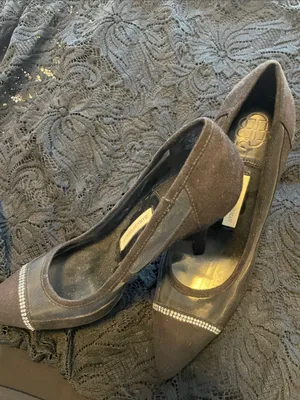 Dana Buchman Black Pointed Toe Pumps with Rhinestone Band thumbnail 6