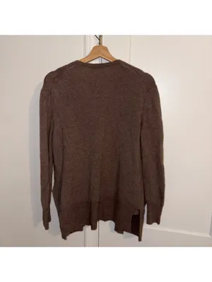 Madewell $110 Wool Alpaca Blend Woman’s XS Brown Open Front Cardigan Sweater thumbnail 4