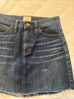 J. Crew Denim Mini Skirt thumbnail 2