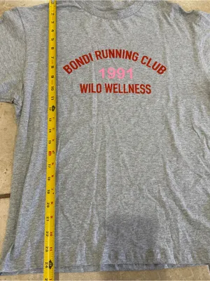 Wilo the label Bondi Running Club TEE Wellness Gray Short Sleeve 1991 thumbnail 3